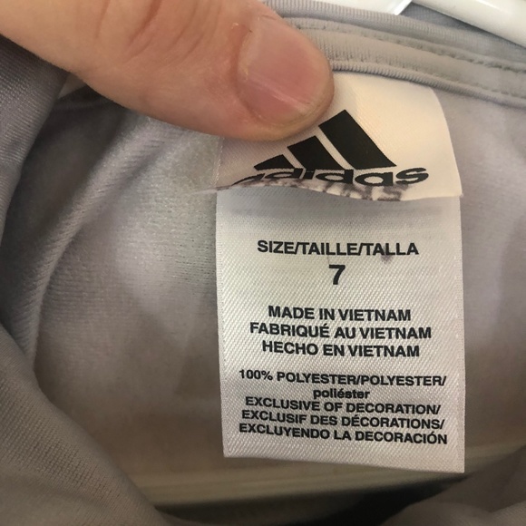 Adidas Boys Gray/Black Colorblock Tricot Jacket - Picture 7 of 7